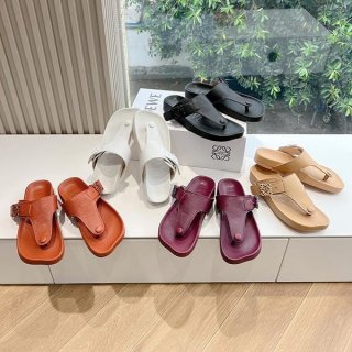 New on sale: Loewe Replica Ease Toe Post Sandals with Anagram Buckle, 5 colors, loq55953