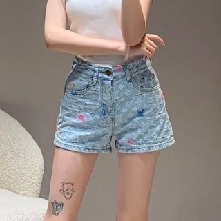 n-grade RecommendedLouis Vuitton Frayed Hem Denim Mini Shorts Fake vub70598
