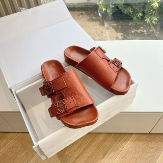 Logo T-shirt? Loewe Anagram Logo Ease Slide Sandals Replica lob47779