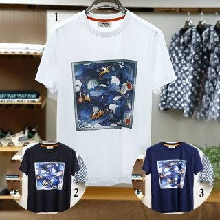 Lowest price challenge Hermes Capsule Sports Cut and Sewn T-shirt Parody 3 colors ere76723
