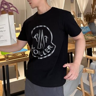 Perfect gift Moncler logo T-shirt short sleeve cotton parody mob41845