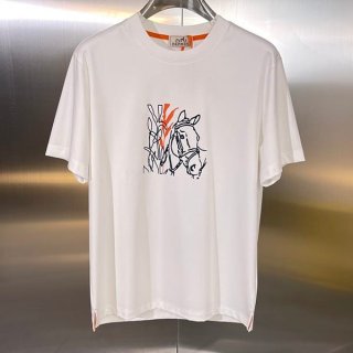 New design Hermes Capsule Sports cut and sewn T-shirt replica ern29485