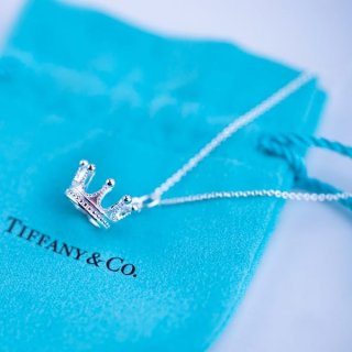The hot topic! Tiffany fake crown charm necklace pendant Tim68028