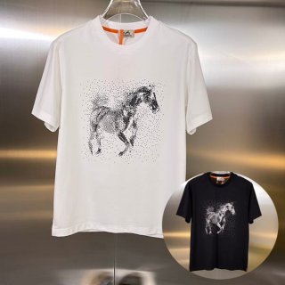 High quality Hermes Capsule Sports cut and sewn T-shirt copy 2 colors erh45612