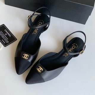 Instant delivery Chanel replica slingback sandals shu07683