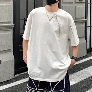 ★Safe shipping with tracking Prada logo cotton T-shirt short sleeve replica puh37671