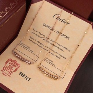 Recommended n-grade Cartier Crash de fake necklace kal01016