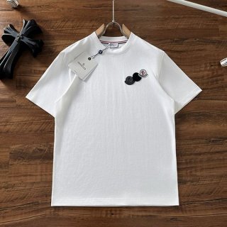 Hard to find! Moncler logo embroidered T-shirt, cheap, available in 3 colors mou46257