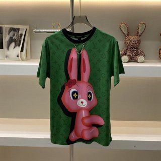 Louis Vuitton★Sporty? Short sleeve animal rabbit 1AFTRT