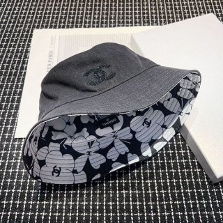 ★Japan!! Popular! Chanel denim bucket hat copy reversible shb11692