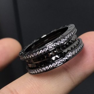 Hard to find! Bulgari B.zero1 ring fake diamond Bur38912
