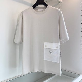Prada Re-Nylon x Jersey T-shirt replica 2 colors pur93724