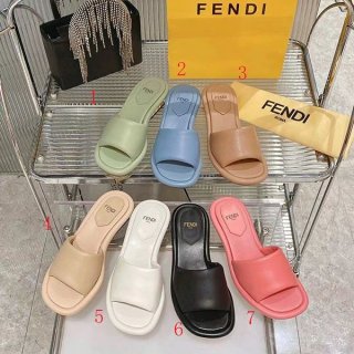 Extremely rare! Fendi Baguette nappa leather slide sandals with FF motif fel12850