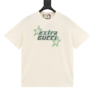 ★Popular! Gucci Cotton Jersey Logo T-Shirt Copy 776596