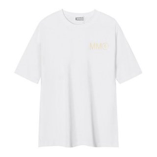MM6 Logo Print Crew Neck Short Sleeve T-Shirt Copy Mai46104
