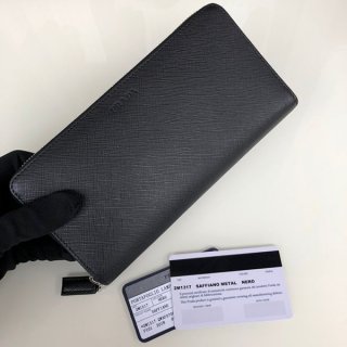Get it at the Prada VIP sale! [2ML317] Saffiano long wallet replica pub29404