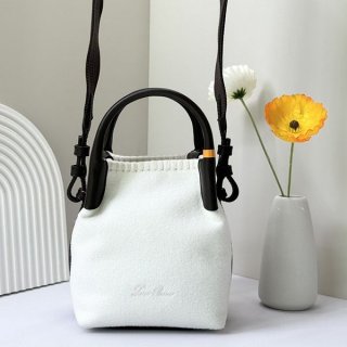 [Loro Piana] Cashmere felt fake large bucket bag FAN4837