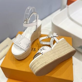 Louis Vuitton Sandals Monogram Calf Leather Replica Vuw65768