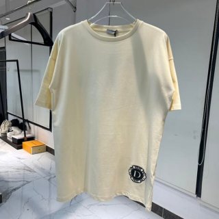Must-have! Dior Replica Silk & Cotton Jersey T-Shirt 483M648AT823