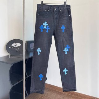 CHROME HEARTS Cheap Cemetery Cross Patch Carpenter Pants Kuk84006