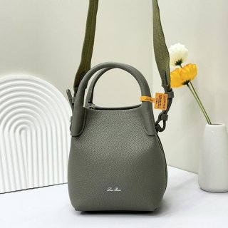 Love at first sight? Loro Piana Micro Veil fake leather shoulder handbag ros51693