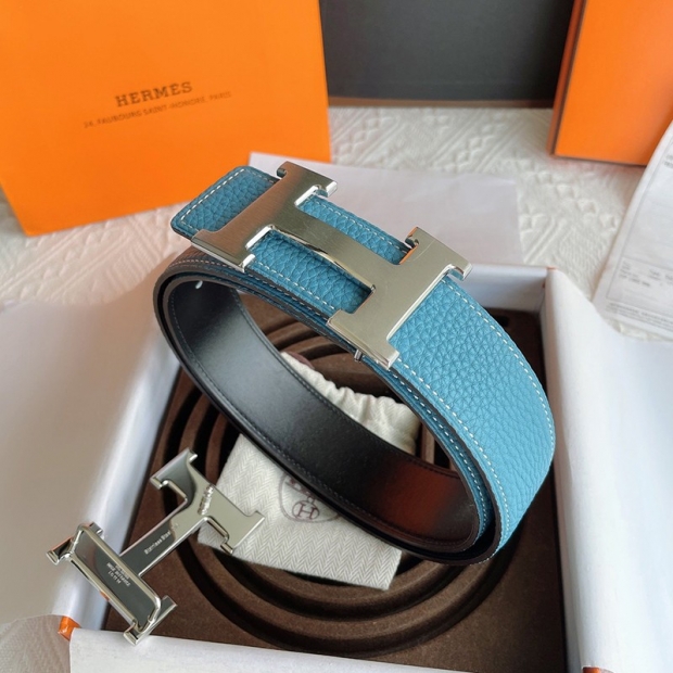 Hermes H Belt Replica Belt Buckle H & Reversible Belt 38 mm erc49923
