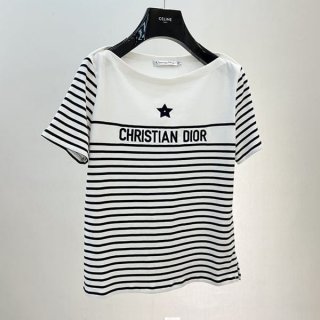 High quality Dior IVIERA cotton short sleeve T-shirt replica 243T31A4085