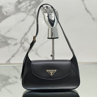 Hard to find! [Prada] Small leather shoulder bag replica black pui33319