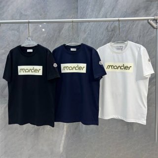 Moncler embossed logo cotton T-shirt replica short sleeve 3 colors 8c0005