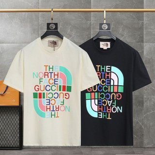 Great gift idea: The North Face Gucci replica logo cotton T-shirt in 2 colors guz86483