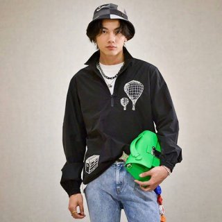 Louis Vuitton Replica Embroidered Technical Cotton Zip Shirt 1ABY2L