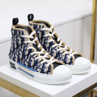 No customs duties Dior copy B23 high top sneakers ★ Oblique tapestry 3SH129ZGT_H561 des40117