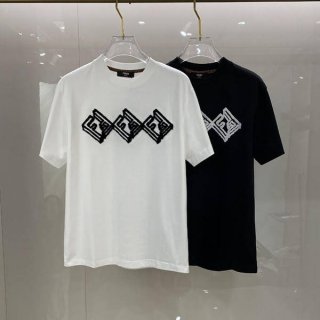 Fendi FF print T-shirt replica fel59652