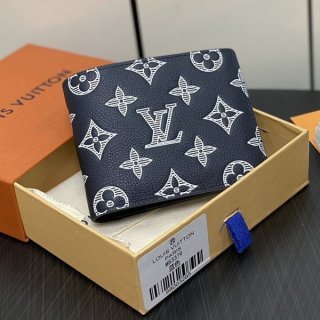 NewLouis Vuitton Dandy Deep Blue? Bi-fold Wallet Replica M83379