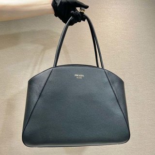 Cute Prada Large Leather Tote Bag Replica 1BG510