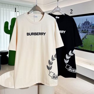 Burberry logo print T-shirt replica in two colors, sure to sell out Baz49099