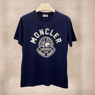 Recommended Moncler Faux Flock Print Logo T-shirt moa03828