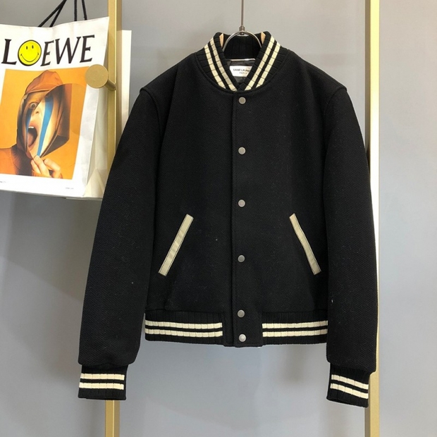 Very popular worldwide? Saint Laurent replica denim style button jacket in smooth leather Sav91061