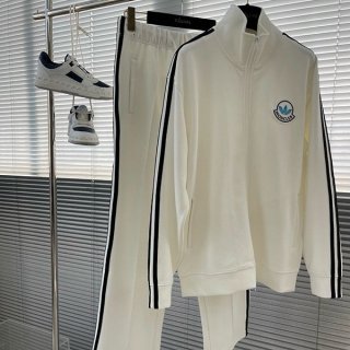 Moncler Adidas Setup Fake Sports Shirt & White mok11027