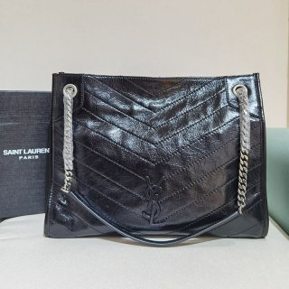 Very popular!! New color [Saint Laurent tote bag replica] Niki leather medium shopping bag Saj91461
