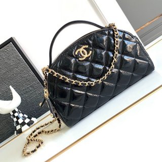 Rare Chanel Chain Clutch Replica Calfskin Black AP3587