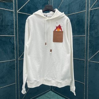 Lowest price challenge Loewe Howl's Moving Castle fake collaboration Calcifer hoodie loe44665