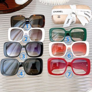 Free shipping Chanel rectangle shape sunglasses replica 7 colors available shn08661