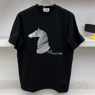 Popularity rising Hermes Maxi Cartouche Short Sleeve T-Shirt Replica era31070