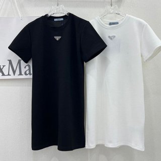 Classic Prada Cotton Replica Mini Dress puo14447