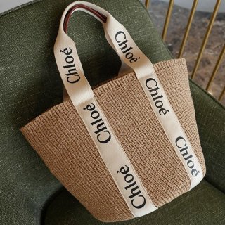 Chloe Basket Bag Replica Woody Women's Large Basket Tote Bag Logo 2 Colors CHC22SS380G55