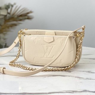 CuteLouis Vuitton Multiple Pochette Accessoires Replica Monogram Empreinte Shoulder Bag M80447