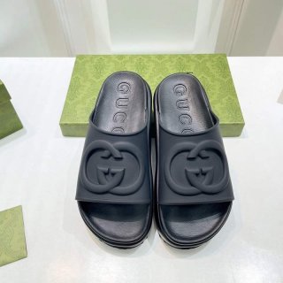 ★Japan!! Popular! Gucci GG Muffin Platform Sandals Replica gus44943
