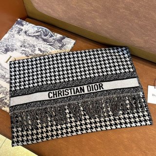 Easy to use Dior Houndstooth 30 Montaigne Fake Scarf deq33864