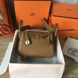 Hermes Lindy Mini Verso Replica Swift Silver Hardware he26072